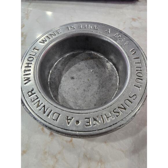 Vintage Wilton Pewter Wine Bottle Coaster - Picture 5 of 6